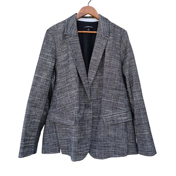 Lane Bryant Tweed Blazer Gray Size 26 - Picture 1 of 7